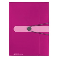 Herlitz Easy orga to go PP A4 málna gumis mappa