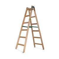 DRABEST STANDARD 2x6 lépcsős fa létra, összecsukható, EN 131