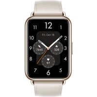 Huawei Watch Fit 2 bőr pántos fehér okosóra (Újracsomagolt)