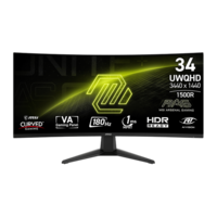 MSI 34" MAG 346CQ UWQHD VA 180Hz HDMI/DP fekete ívelt gamer monitor
