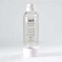 TOO SODA BOTTLE-M-100-W Újrafelhasználható fehér BPA mentes palack szódagéphez, 1 literes