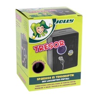 Jolly kulcsos fekete perselyszéf