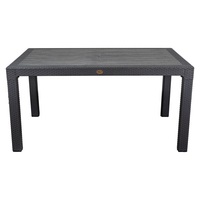IRIS GF-210A ECO antracit műanyag kerti asztal rattan 90x150cm (Újracsomagolt)