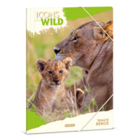 Ars Una Icons of the Wild-Lions 25 (5504) A4 gumis mappa