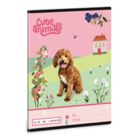 Ars Una Cute Animals Doggie 25 (5458) A5 14-32 1. osztályos vonalas füzet