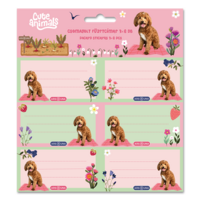 Ars Una Cute Animals Doggie 25 (5458) 3x6 db füzetcímke