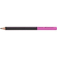 Faber-Castell Grip Jumbo háromszögletű kéttónusú fekete/rózsaszín HB grafitceruza