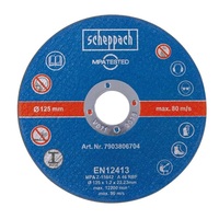 Scheppach 125 mm (12 db) csiszolótárcsa készlet