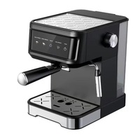 TOO CM-850-B Eszpresszó kávéfőző tejhabosítóval, érintő kapcsolókkal, 20 bar, 850W, fekete-rozsdamentes