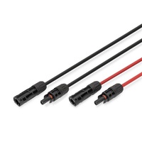 DIGITUS Solar 6mm 1500V DC XLPO napelemes kültéri kábelhosszabbító MC4 csatlakozóval 15m