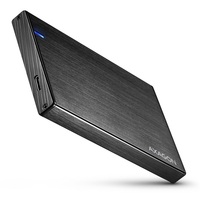 AXAGON EE25-XA6 ALINE box fekete külső alumínium 2,5" HDD/SSD ház