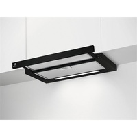 Electrolux LFP616K inox, beépíthető, kihúzható, méret:60cm, teleszkópos, zajszint: 68dB páraleszívó