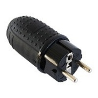 Anco 321640 16A 250V, gumi; ergonómikus felülettel, IP44, 16A,250V földelt dugvilla