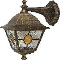 Anco 321270 E27,Max.60W. IP44, tifany mintás, 19x14x33cm bük kültéri lámpa