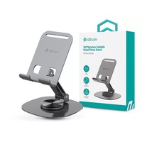 Devia ST111868 Kintone Series összecsukható szürke asztali fém telefontartó Devia ST111868 Kintone Series összecsukható szürke asztali fém telefontartó