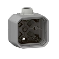 Legrand 069656L Plexo 55 falon kívüli 1-es doboz, ISO20 tömszelence csatlakozással, szürke
