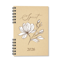 Period Eco Spirit 2026 A5 heti beosztású spirálos határidőnapló