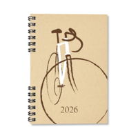 Period Eco Bicycle 2026 A5 heti beosztású spirálos határidőnapló