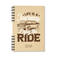 Period Eco Ride 2026 A5 heti beosztású spirálos határidőnapló