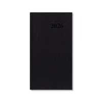 Period Standard 2026 álló fekete műbőr zsebnaptár Period Standard 2026 álló fekete műbőr zsebnaptár