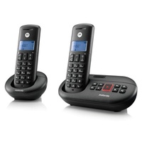 Motorola E212 fekete vezeték nélküli üzenetrögzítő telefon