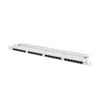 Lanberg PPU6-0024-S 19" 0,5U 24port Cat.6 UTP árnyékolatlan szürke patch panel Lanberg PPU6-0024-S 19" 0,5U 24port Cat.6 UTP árnyékolatlan szürke patch panel