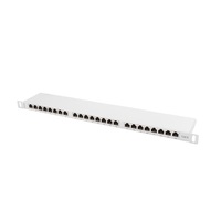 Lanberg PPU5-1024-S 19" 1U 24port Cat.5e UTP árnyékolatlan szürke patch panel Lanberg PPU5-1024-S 19" 1U 24port Cat.5e UTP árnyékolatlan szürke patch panel