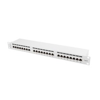 Lanberg PPS6-1024-S 19" 1U 24port Cat.6 FTP árnyékolt szürke patch panel Lanberg PPS6-1024-S 19" 1U 24port Cat.6 FTP árnyékolt szürke patch panel