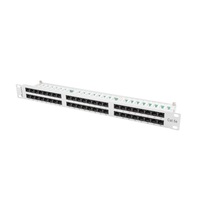 Lanberg PPU5-1048-S 19" 1U 48port Cat.5e UTP árnyékolatlan szürke patch panel Lanberg PPU5-1048-S 19" 1U 48port Cat.5e UTP árnyékolatlan szürke patch panel