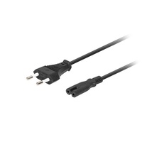 Lanberg CA-C7CA-11CC-0018-BK 320 C7 EURO 2,5A VDE fekete tápkábel 1,8m