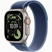 Apple Watch Ultra 3 Cellular (49mm) natúr titánium tok, kék-élénkkék S/M terep pánt okosóra Apple Watch Ultra 3 Cellular (49mm) natúr titánium tok, kék-élénkkék S/M terep pánt okosóra