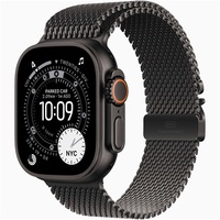Apple Watch Ultra 3 Cellular (49mm) fekete titánium tok, fekete S milánói szíjas okosóra Apple Watch Ultra 3 Cellular (49mm) fekete titánium tok, fekete S milánói szíjas okosóra