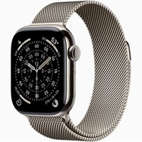 Apple Watch S11 Cellular (42mm) natúr titánium tok, natúr milánói szíjas okosóra Apple Watch S11 Cellular (42mm) natúr titánium tok, natúr milánói szíjas okosóra
