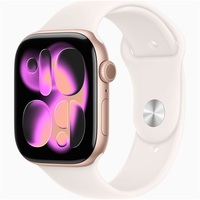 Apple Watch S11 Cellular (46mm) rózsaarany alumínium tok, lágy rózsaszín S/M sportszíjas okosóra Apple Watch S11 Cellular (46mm) rózsaarany alumínium tok, lágy rózsaszín S/M sportszíjas okosóra