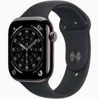 Apple Watch S11 Cellular (46mm) palaszürke titánium tok, fekete S/M sportszíjas okosóra Apple Watch S11 Cellular (46mm) palaszürke titánium tok, fekete S/M sportszíjas okosóra