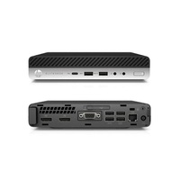 HP EliteDesk 800 G4 Micro/i5-8500T/16GB/256GB/Win Pro COA/fekete asztali számítógép (Használt A+)