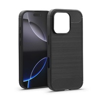 Haffner HF304309 Apple iPhone 16 Pro Carbon fekete szilikon tok Haffner HF304309 Apple iPhone 16 Pro Carbon fekete szilikon tok