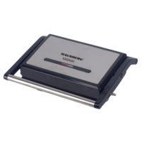 Hausberg HB-539IN 1300W fekete kontakt grill szendvicssütő, állítható termosztát, rozsdamentes ház