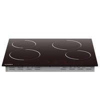 Gaba GMH-C-4 fekete, beépíthető, elektromos üvegkerámia, főzőzóna:4, beépíthető méret.56cm, főzőlap