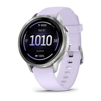 Garmin 010-03013-01 Venu 4 (41mm) mályvaszínű szilikon szíjjal ezüst okosóra Garmin 010-03013-01 Venu 4 (41mm) mályvaszínű szilikon szíjjal ezüst okosóra