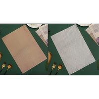 IRIS műanyag alátét, téglalap alakú, búzakalász mintáju, arany vagy ezüst 45 x 30 cm