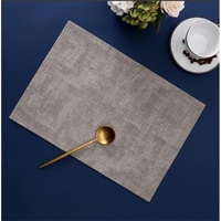 IRIS műbőr alátét, téglalap alakú, 2 oldalú, szürke 43 x 30 cm