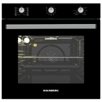 Hausberg HB-8053NG fekete, beépíthető, sütőtér:71L, grill, légkeveréses sütő Hausberg HB-8053NG fekete, beépíthető, sütőtér:71L, grill, légkeveréses sütő