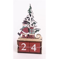 IRIS fa adventi kalendárium, hóember szánkón, "kari" felirattal, fenyőfával 14 x 7 cm IRIS fa adventi kalendárium, hóember szánkón, "kari" felirattal, fenyőfával 14 x 7 cm