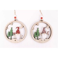 IRIS fa akasztós gömbdísz, orrszakáll fenyővel, 2 féle 12 x 13 cm IRIS fa akasztós gömbdísz, orrszakáll fenyővel, 2 féle 12 x 13 cm