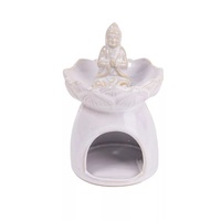 IRIS kerámia olajmécses, buddha, fehér 15 cm IRIS kerámia olajmécses, buddha, fehér 15 cm