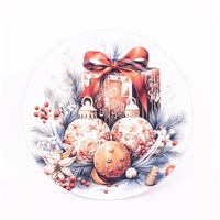 IRIS műanyag tálca, kör alakú, karácsonyi dekoráció, karácsonyi gömbök és ajándék csomag 33 cm IRIS műanyag tálca, kör alakú, karácsonyi dekoráció, karácsonyi gömbök és ajándék csomag 33 cm