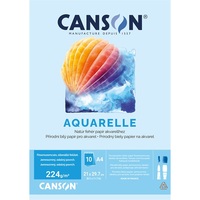 Canson A4 224g, 10 ív akvarellpapír blokk Canson A4 224g, 10 ív akvarellpapír blokk