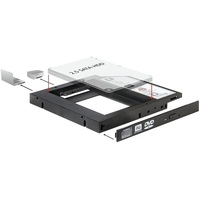 Delock 61993 Slim SATA 5.25" HDD/SSD beépítő-keret 12 mm