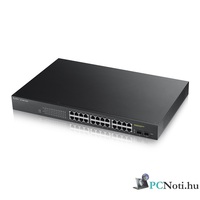 ZyXEL GS1900-24HP 24port GbE LAN PoE (170W) smart menedzselhető switch